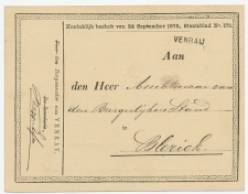 Naamstempel Venraij 1877