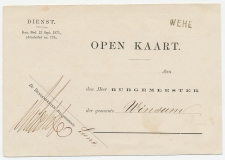 Naamstempel Wehe 1876