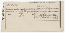 Naamstempel Warffum 1877