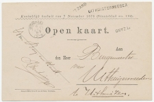 Naamstempel T Zand - Uithuistermeeden 1889