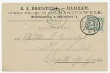 Firma briefkaart Haarlem 1904 - Mandenwerk