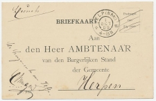 Grootrondstempel Velp (N Br:) 1909