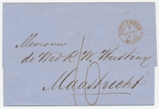Rotterdam ( 1e 2letter stempel ) - Maastricht 1867