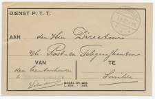 Dienst PTT Bovensmilde - Smilde  1927 - Rode Kruis Postzegels