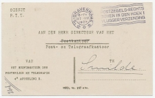 Dienst PTT Den Haag - Smilde 1928 - Beschadiging