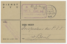 Dienst PTT Boxtel - s Hertogenbosch 1940 - Haltestempel ???