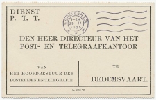 Dienst PTT Den Haag - Dedemsvaart 1925 - Briefkaarten
