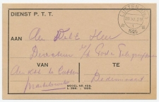 Dienst PTT Lutten - Dedemsvaart 1925 - Sneeuw