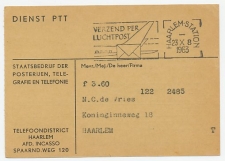 Dienst PTT Haarlem 1963 - Draadomroep / Radio