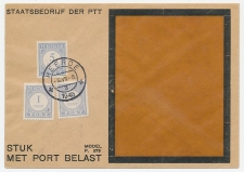 Em. Port 1912 Dienst  envelop Heerde