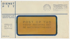 Dienst PTT - POST OP TIJD - NACHTPOSTTREINEN - 1933