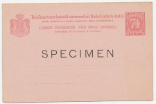 Ned. Indie Briefkaart G. 13 - SPECIMEN