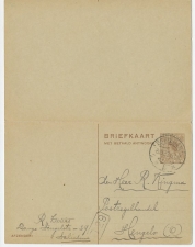 Briefkaart G. 195 Schiedam - Hengelo 1923