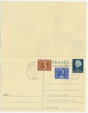 Briefkaart G. 331 / Bijfrankering Locaal te Den Haag 1969