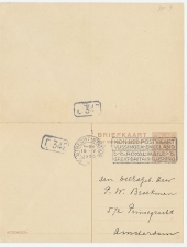 Briefkaart G. 205 Utrecht - Amsterdam 1925