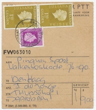 Em. Juliana Adreskaart Zaandam - Den Haag 1973