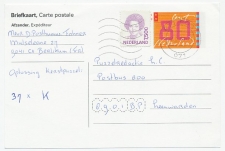 Briefkaart G. 378 Bijfrankering t.b.v. prijspuzzel - Menaldum
