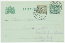 Briefkaart G. 80 / Bijfrankering Vaals -  Duitsland 1910